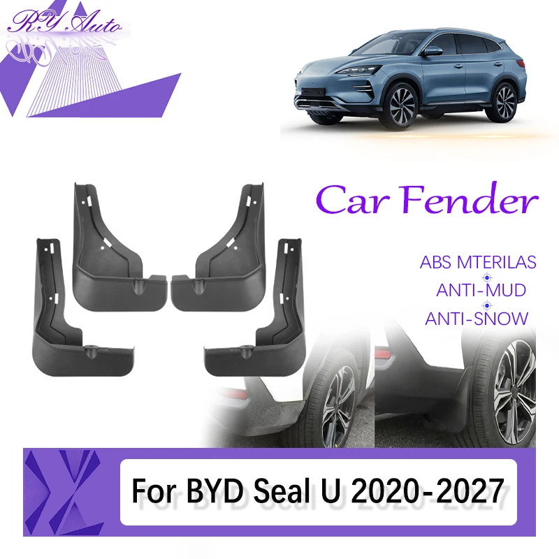 

Car Mud Fenders For BYD Seal U Sealion 6 Song Plus DM-i EV SA3 2020-2027 Antifreeze Mudguard Door Guard Mudflap Auto Accessories