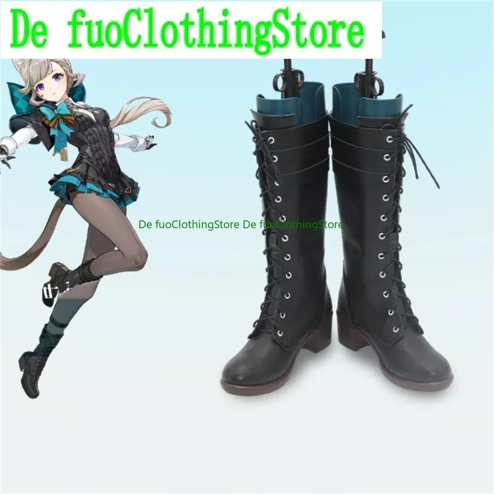 

Lynette Genshin Impact Cosplay Shoes Boots Game Anime Halloween Christmas DefuoClothing Shoes Store