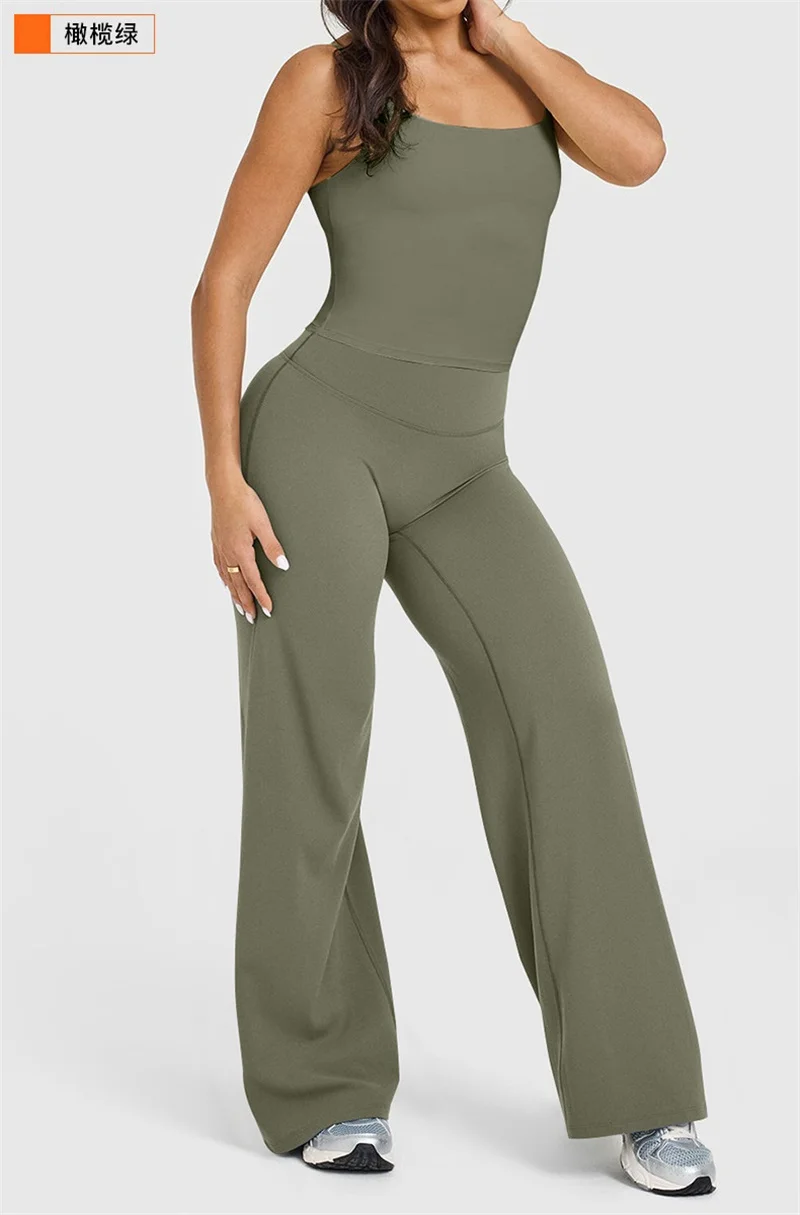 Solto esportes calças de yoga mulher perna larga calças retas mulheres treino ginásio correndo calças de fitness verão moda esportiva