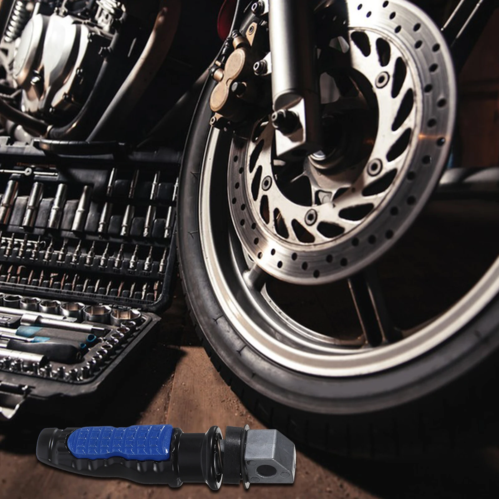 

2Pcs Motorcycle Pegs Rear Accessories Aluminum Alloy Durable Hardness Electric Bike Parts Bright Colors Oxidation Process