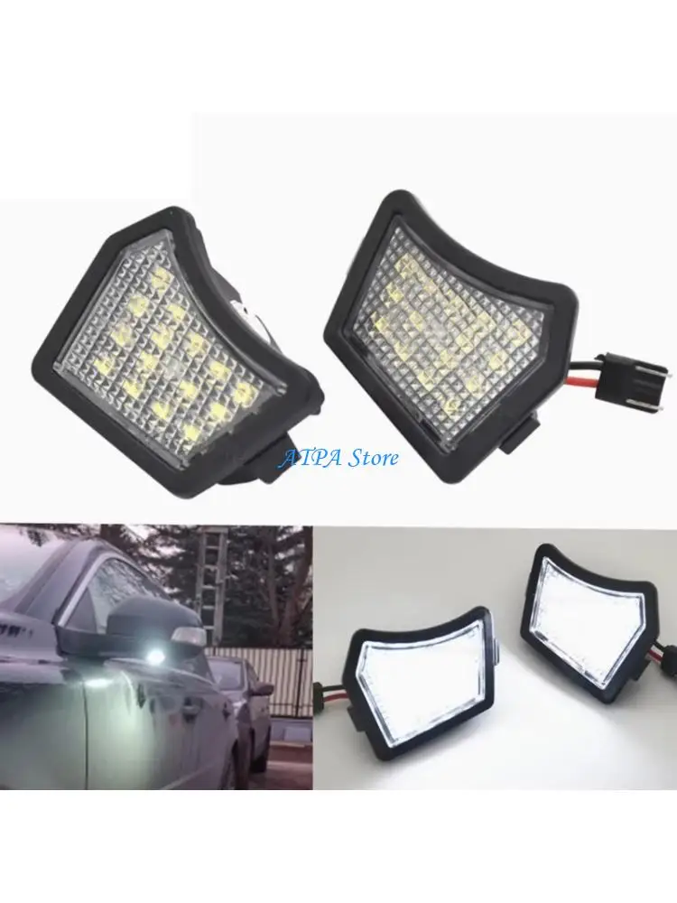 

U13C Pair High Brightness LED Door Projector Lights Plugs & Play Designs LED Under Mirror Lights No Error Code for XC70