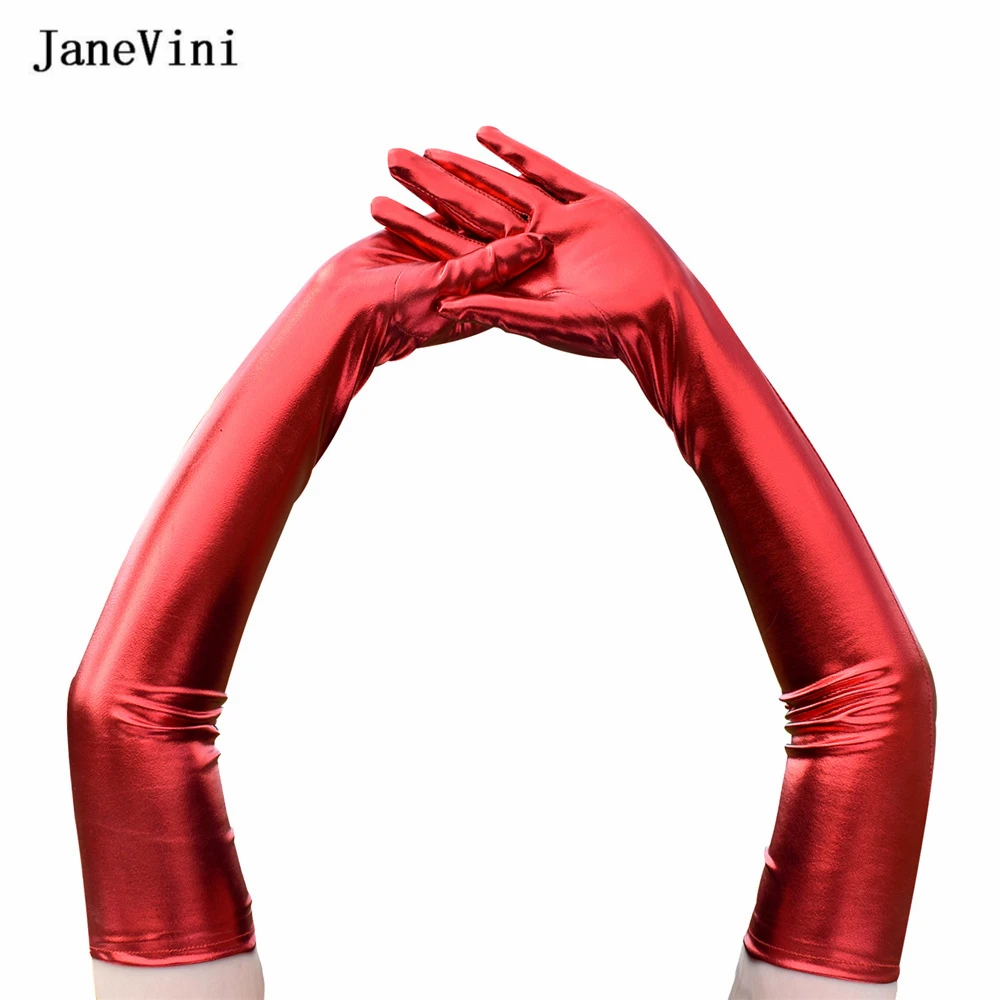 Janevini-レースの結婚式の手袋,セクシー,50cm,偽の色,ベルト用のヴィンテージの黒い手袋,ハロウィーン用のアクセサリー