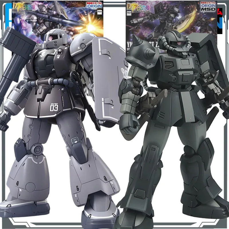 Oryginalny model do składania Bandai GUNDAM HGGTO YMS - 03 WAFF&YMS - 11 ACT ZAKU (KYCLIA'S FORCES) 1/144 Figurka Anime Zabawki do Składania