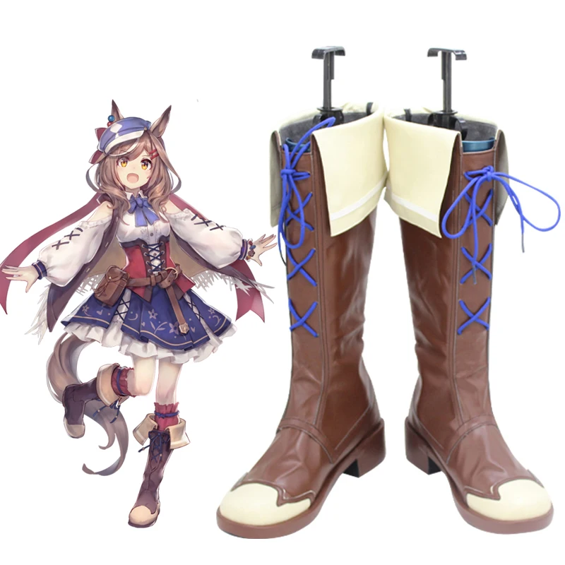 Umamusume: Pretty Derby Matikane Tannhauser Omachi-chan Matikanetannhauser Cosplay Shoes Folded Knee-high Boots