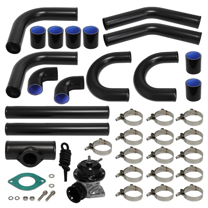 

Universal 51/57/60/63/70/76mm OD Intercoole Piping Kit with Blow Off Valve & Flange Adapter