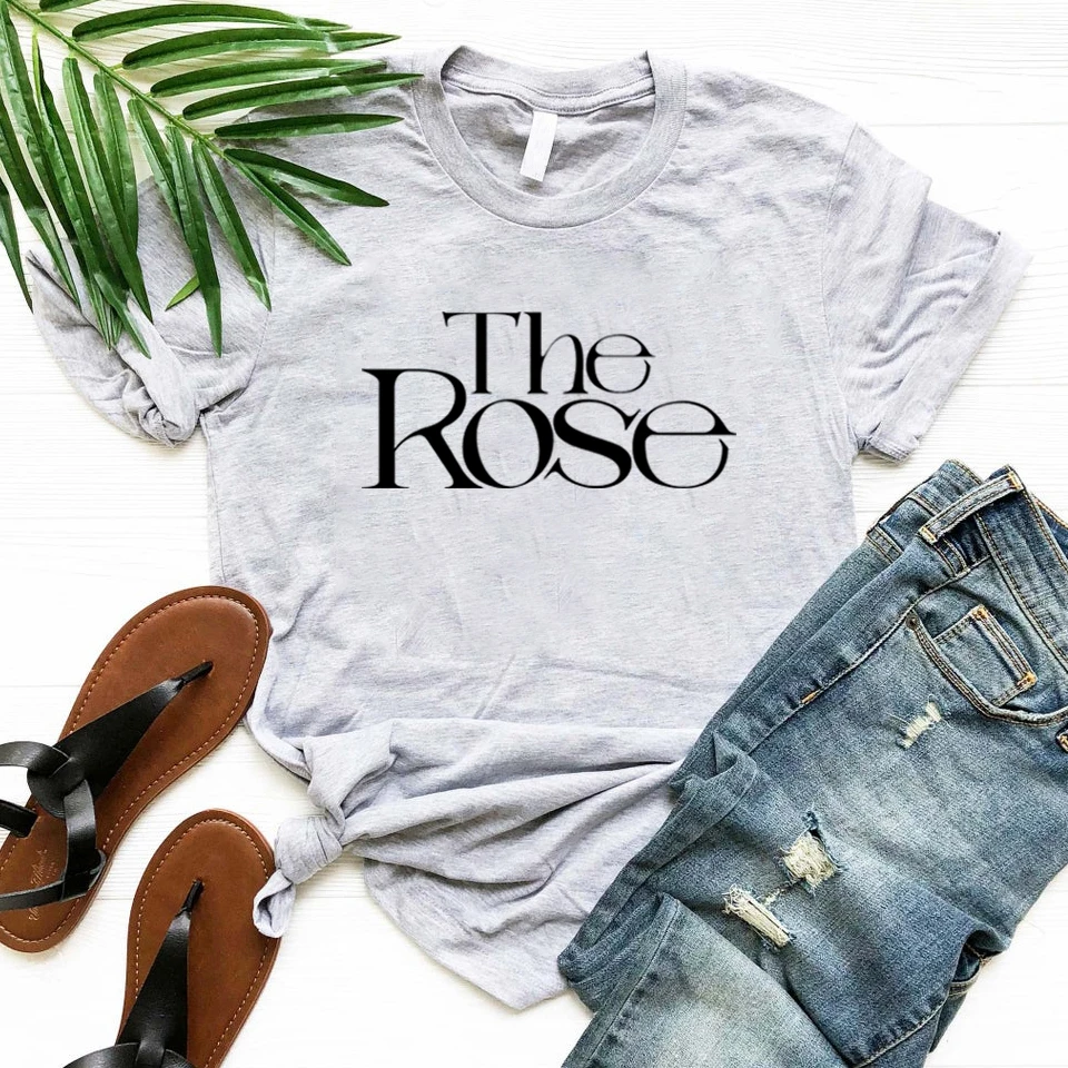 The Rose Kpop T Shirt Back To Me Shirt Korean Group Tee Women Graphic T Shirts Short Sleeve T-shirt Streetwear Top Woman Clothes