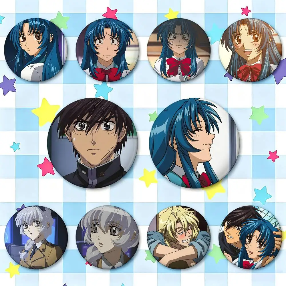 Full Metal Panic Badges 25 32 44 58 75 Mm Round Cosplay Pin Bag Decor Fans Collect Friends Gifts Brooch Souvenir