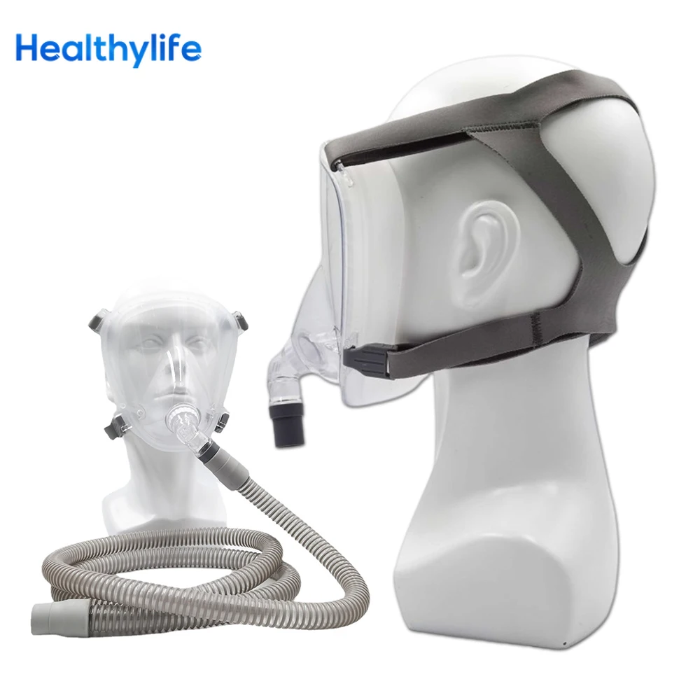 

Household CPAP Full Face Mask Adjustable Strap Respirator For Cushion Travel Anti Snoring Stopper Solution Anti Snore Tools