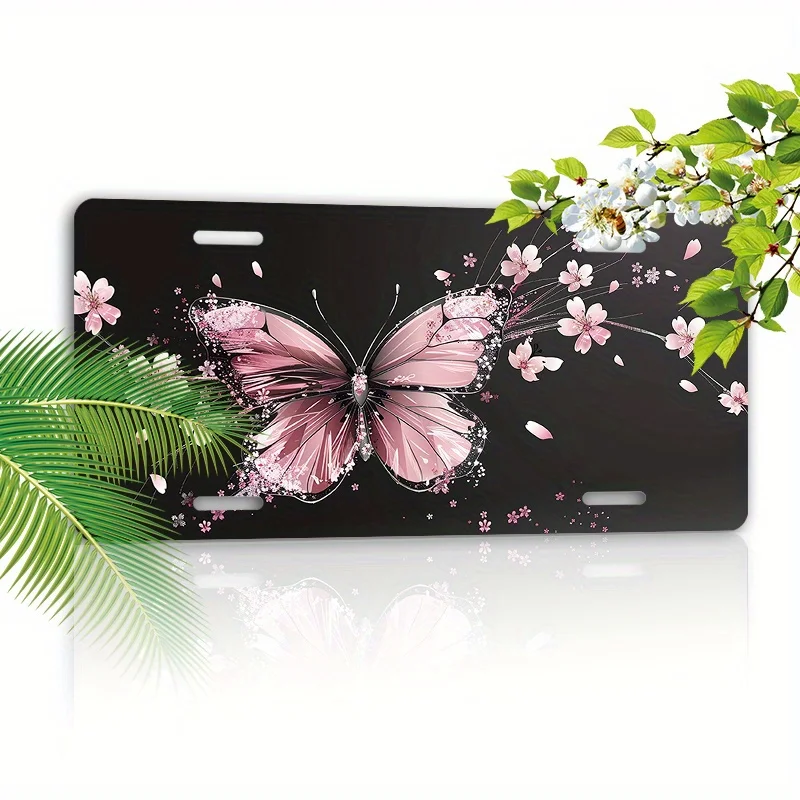 2D Flat Peach Blossom Pattern,Decorative Front Panel,Four-Hole Design for Rust Resistance And Stability,Additions