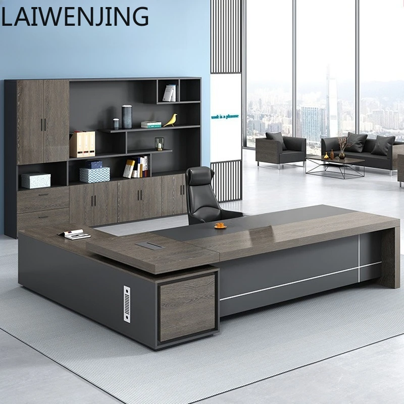 

MJY boss office desk and chair combination supervisor atmosphere president desk big desk