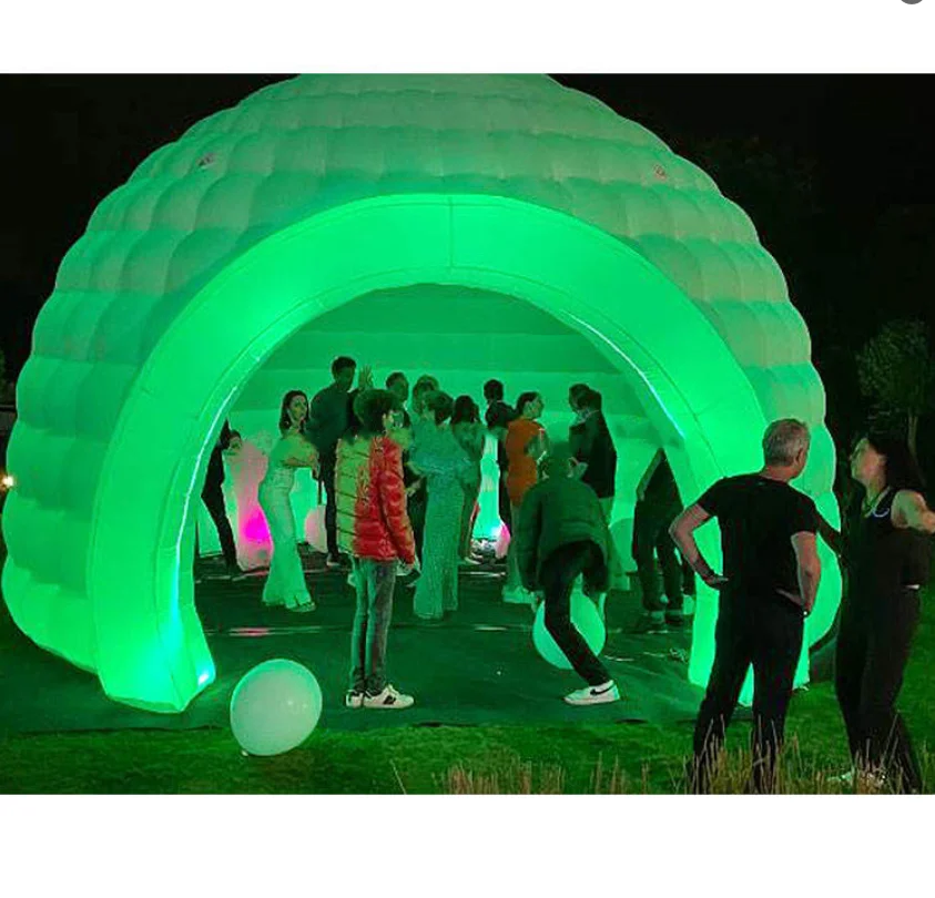 Tenda gonfiabile bianca per tenda gonfiabile commerciale in tessuto Oxford per eventi di feste di nozze