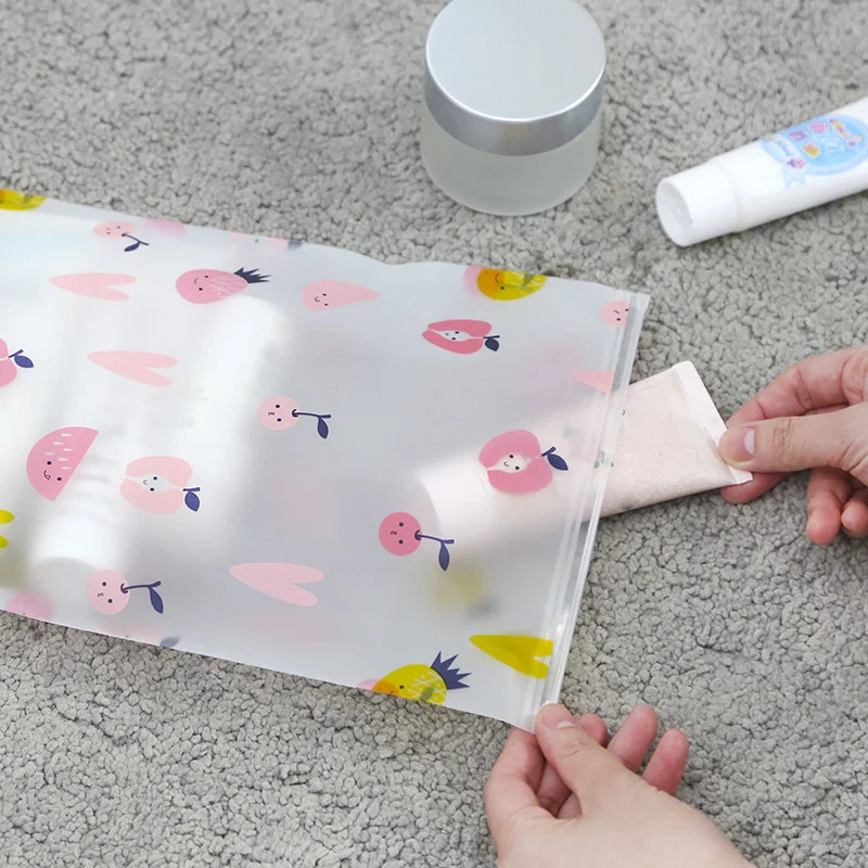 1PCS Transparent Underwear Makeup Storage Bag Pouch  Travel Storage Bag Shoe Clothes Organzier Kit PVC Suitcase Organzier Bags