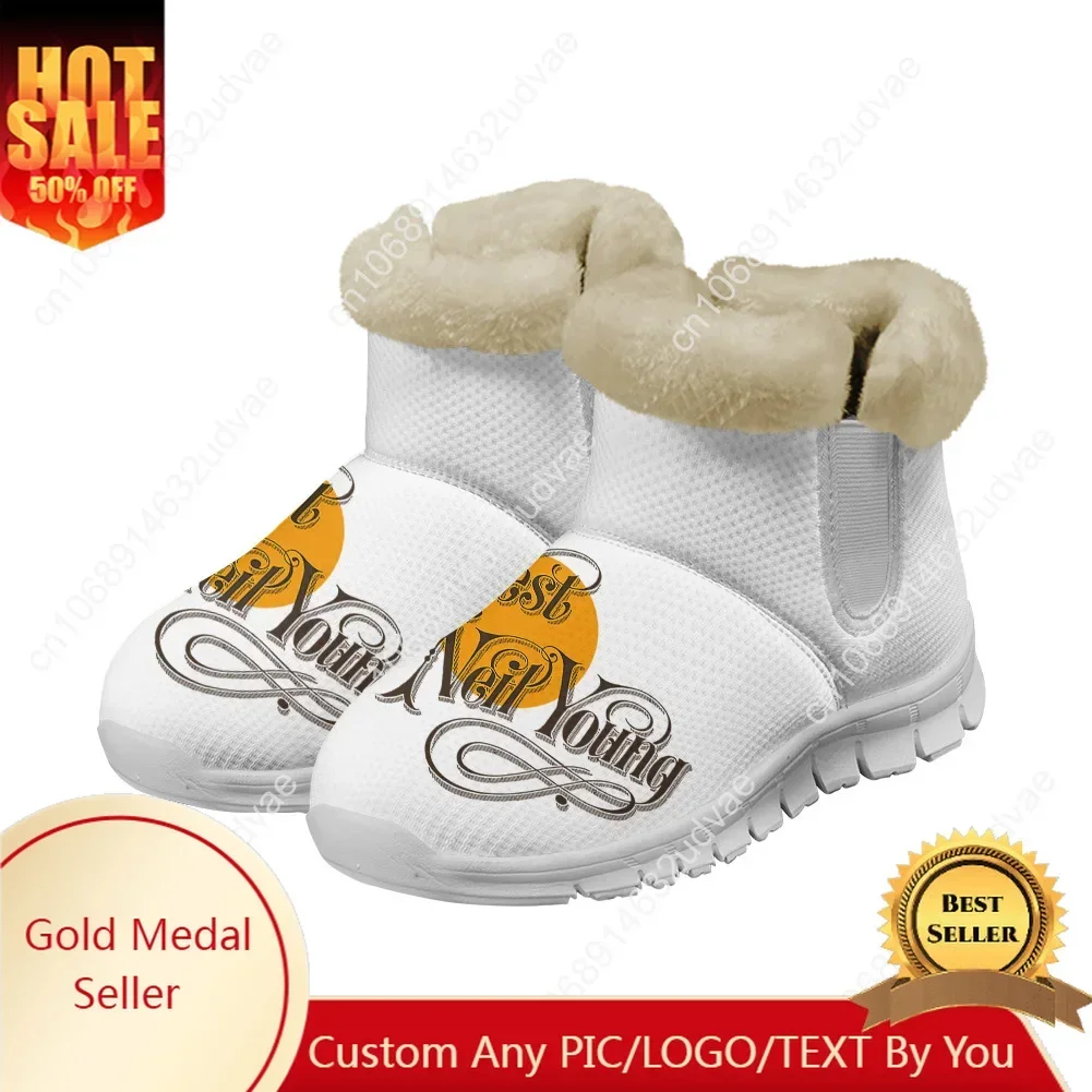 Neil Young Snow Boots Mens Womens Teenager Shoes Keep Warm Boot High Quality Casual Lightweight Couple Sports Customize Sneakers