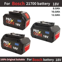 CORE18V 10000mAh ProCORE Replacement Battery for Bosch 18V Professional System Cordless Tools BAT609 BAT618 GBA18V80 21700 Cell