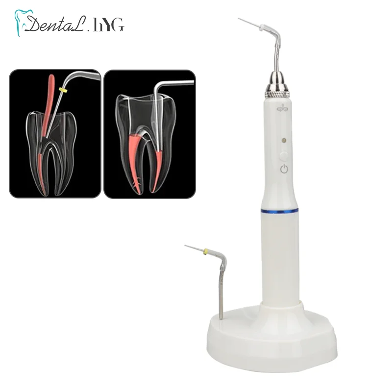 Dental Cordless Wireless Gutta Percha Obturation System Endo Heated Pen 2Tips Wireless for Root Canal Filling Obturation filling