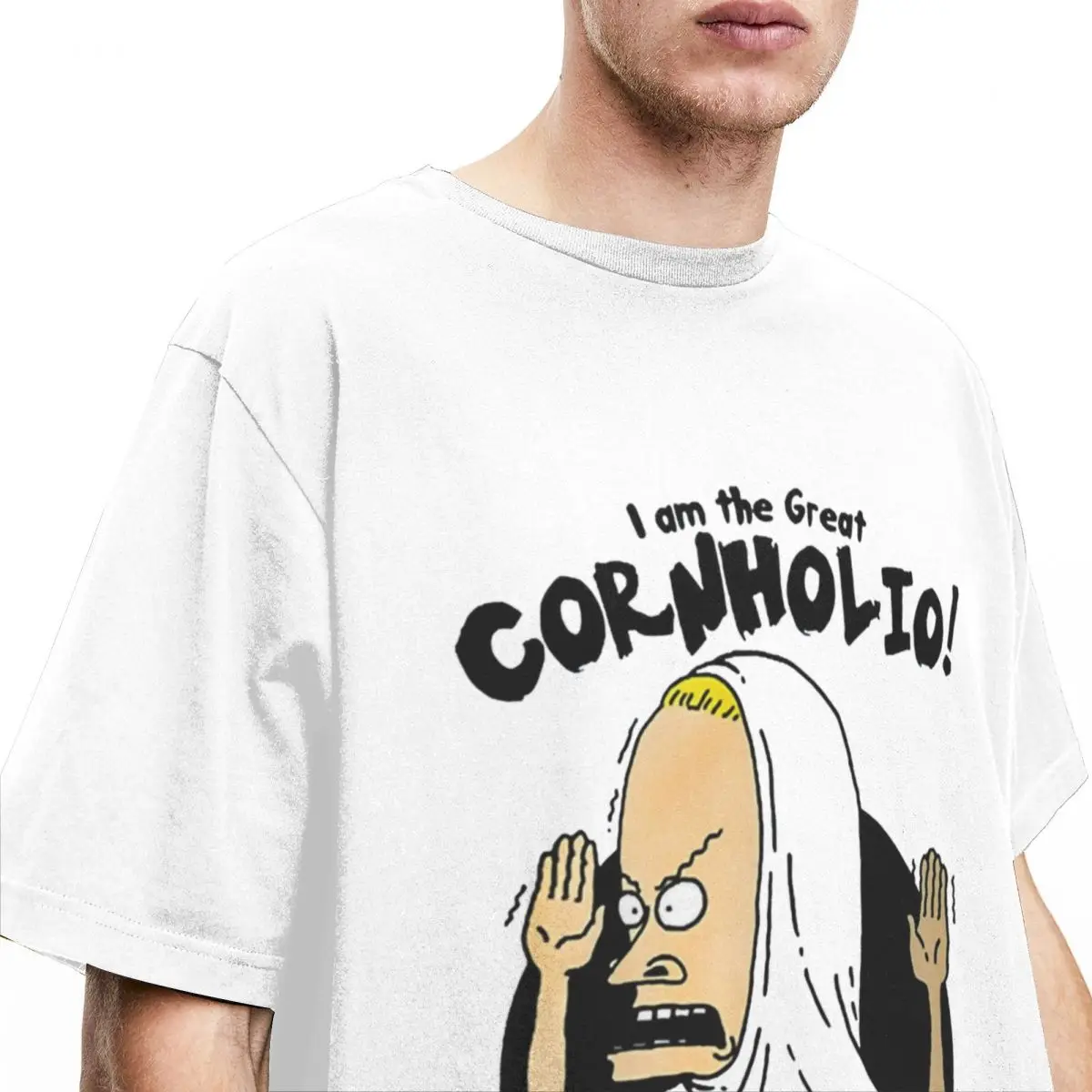 The Great Cornholio Scary for Men Women T Shirts Beavis and Butthead Accessories Fashion Tee Shirt T-Shirt Cotton Big Size Tops