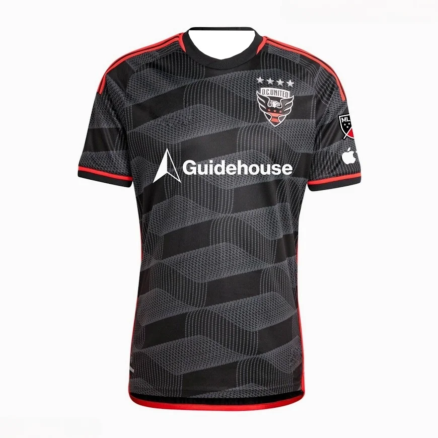 Maillot domicile DC United 2026 Nouveau Maillot de football pour homme Sponsor Guidehouse Maillot de