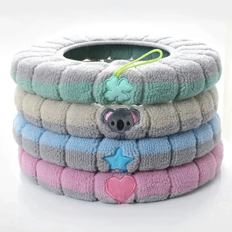 1Pcs Portable Stitched Color Knitted Toilet Mat Thickened Washable Antifreeze Toilet Seat Cover Universal Bathroom Accessories