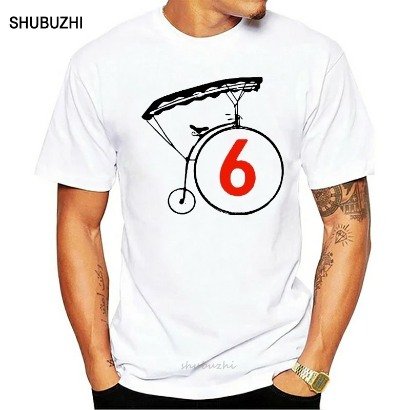 shubuzhi Fashion Fashion Men Printed T Shirts Prisoner Number 6 Dangerman Sci Fi Movie Film Cool Retro Fitted T Shirts