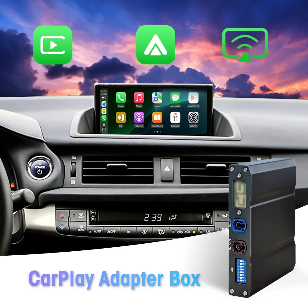 NewFor LEXUS IS 2017-2019 LEXUS CT 2018-2022 Binarytek Wireless CarPlay Android Auto Adapter Module Car Radio
