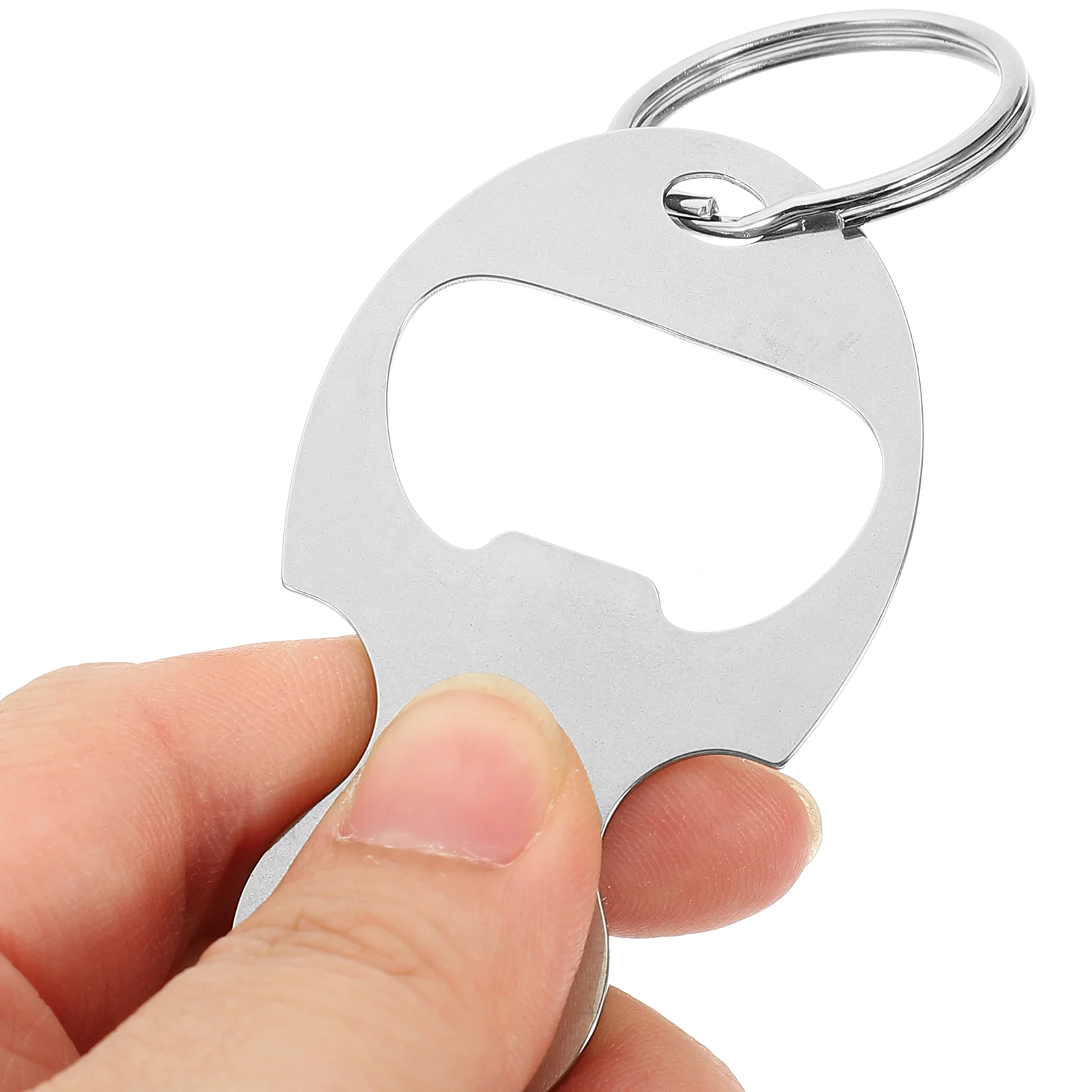 6 Pcs Mini Bottle Opener Shopping Trolley Tokens Keychains Portable Carts Keyrings Zinc Alloy Smooth Creative Design