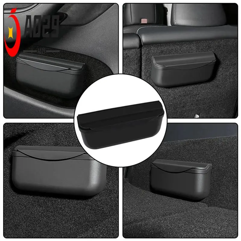 

A029-Silicone Eyeglasses Case With Car Sticker Organizer Sticky Box Car Accessories For Tesla Model 3/Y 2017-2022