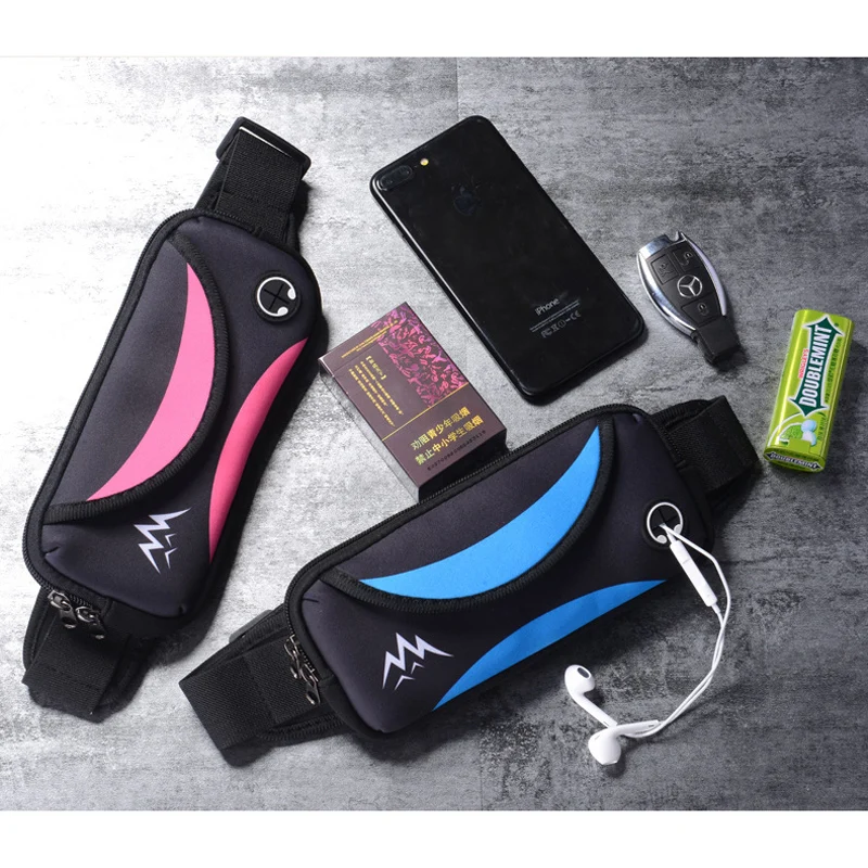 Running Sport Waterproof Fanny Pack Mobile Phone Belt Pouch Waist Bag For Men Women Bum Hip Belly Male Banana Kangaroo Ladies