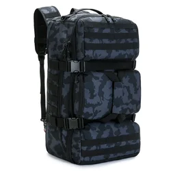 65L Tactical Hunting Outdoor Shoulders Package Waterproof Nylon Backpack Trekking Climbing High Capacity Travelling Bag