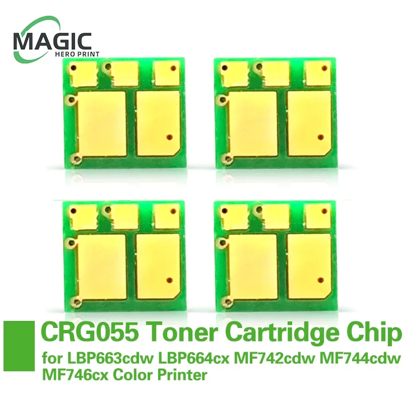 CRG-055 chip For Canon CRG-055 CRG055 Toner Cartridge chip for LBP663cdw LBP664cx MF742cdw MF744cdw MF746cx Color Printer