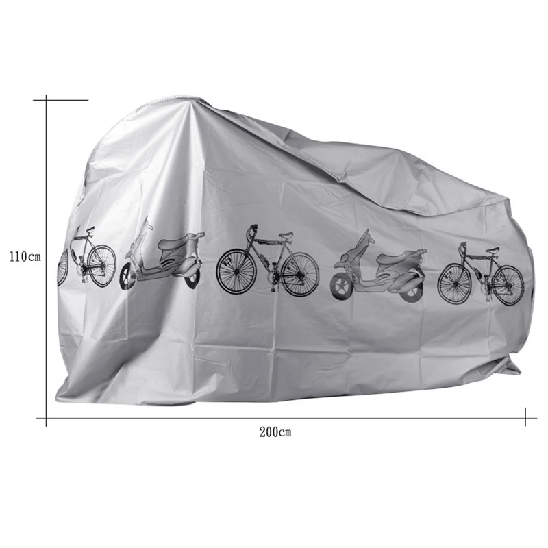 PEVA Large Bicycle Full Body Protective Cover for MTB Mountain Bike ,Motorcycle and Battery Bike. Waterproof Bike Dust Covers