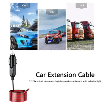 12V/24V汽車通用點煙器插頭,20A帶保險絲公頭連接器,帶線,耐高溫,帶指示燈 10 最佳銷售 12伏點煙器插頭燈 - №2