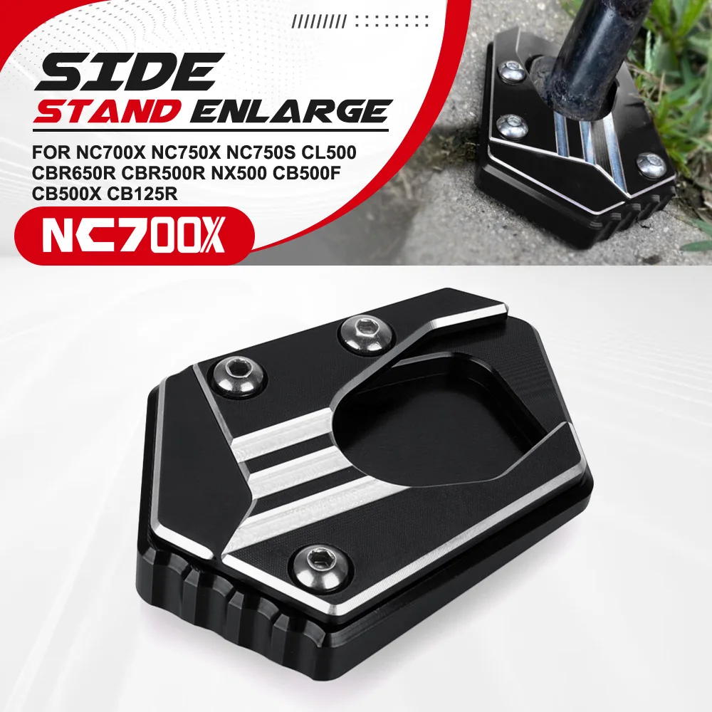

For Honda NC700X NC750X NC750S CL500 CBR650R CBR500R NX500 CB500F CB500X CB125R Side Stand Enlarger Kickstand Enlarge Plate
