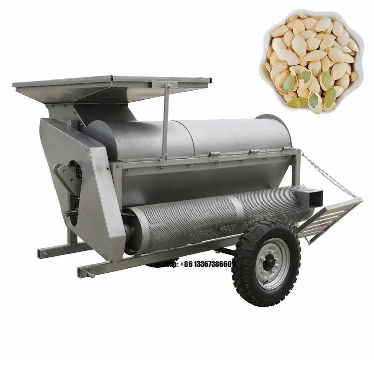 300-500 kg/h melon seed processing machine, pumpkin seed harvester, extractor, pumpkin seed peeling machine