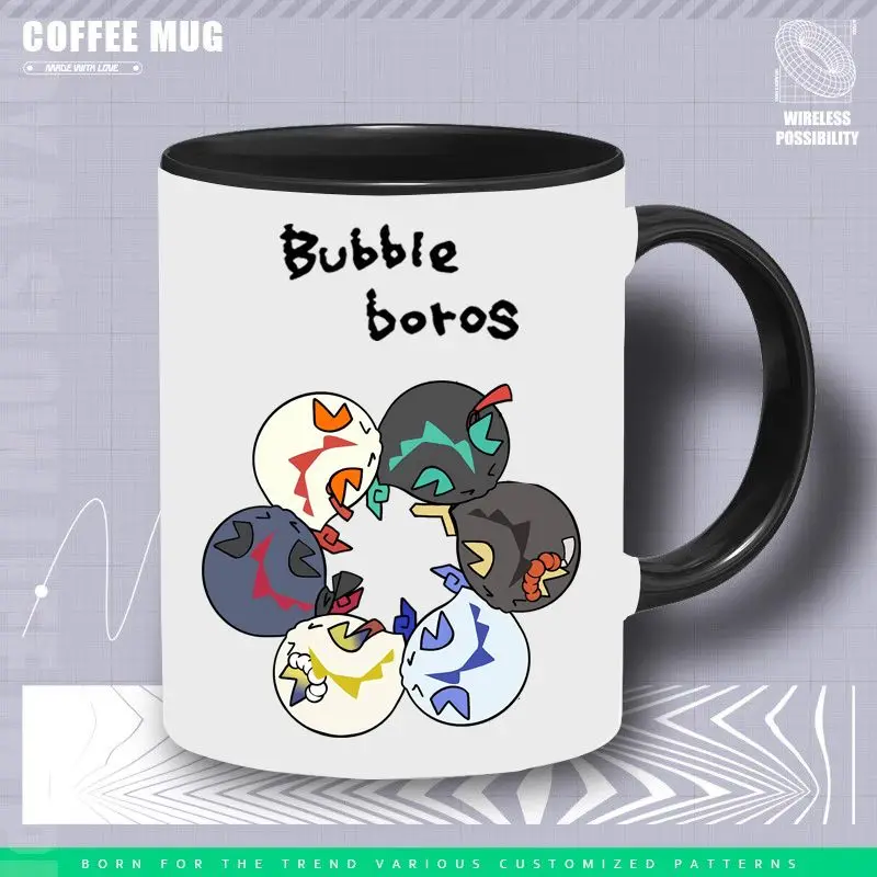 2025 Game Anime Arknights Cos Bubble Boros Unisex Cute 9.5x8.1cm Thermal Transfer Ceramic Coffee Mug Present