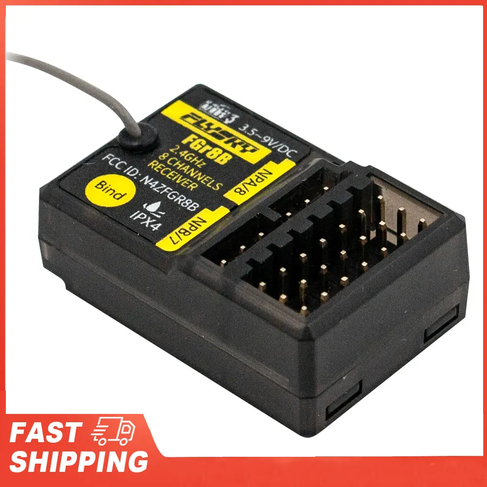 

FLYSKY FGR8B PWM/ PPM/ i-bus Output 2.4GHz 8CH Receiver for AFHDS3 Transmitters RF Modules PL18/ NB4 /NB4 Lite/ FRM302 NB4 PRO