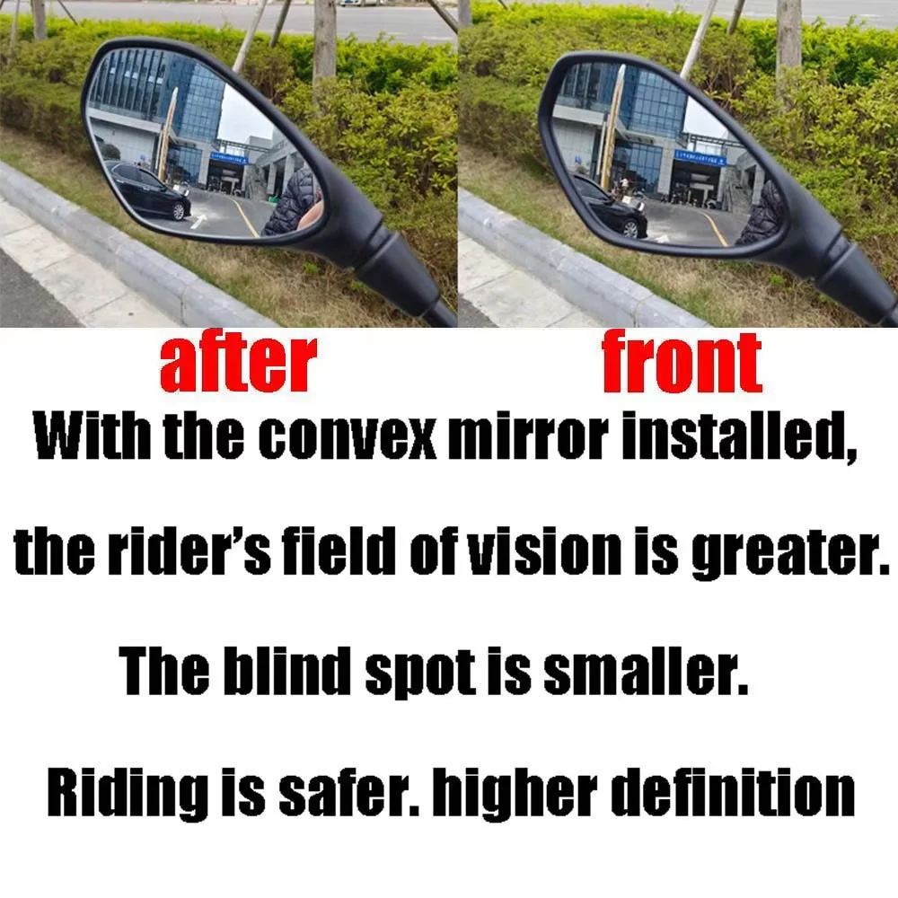 Motorcycle Accessories Convex Mirror Increase Rearview Mirrors Side Mirror View Vision Lens For BMW G310GS G310R C400GT C400X