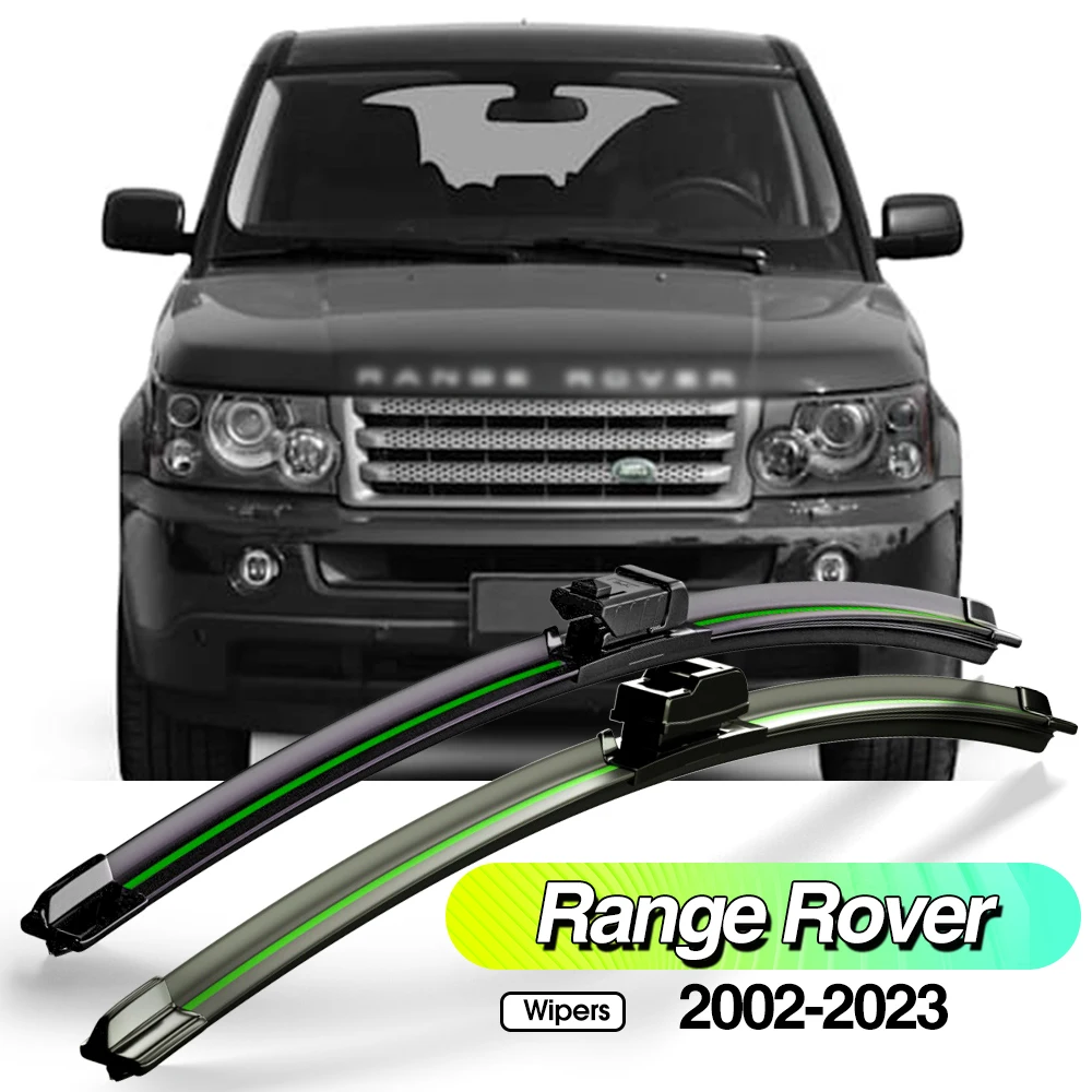 For Land Rover Range Rover 2002-2023 2pcs Front Windshield Wiper Blades Windscreen Window Accessories 2003 2008 2010 2011 2018