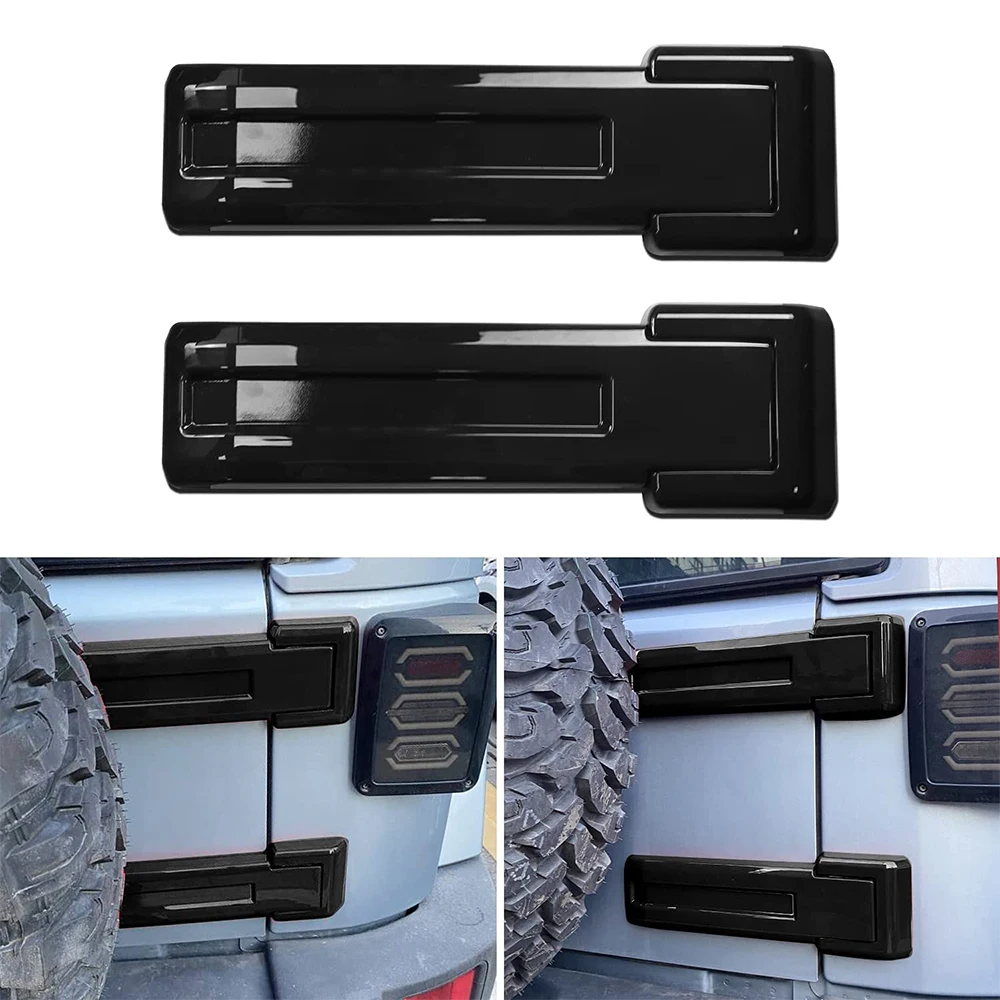 

For 2007-2017 Jeep Wrangler JK Tailgate Hinge Trim Spare Tire Bracket Covers Accessories Car ABS Tail Gate Hinge