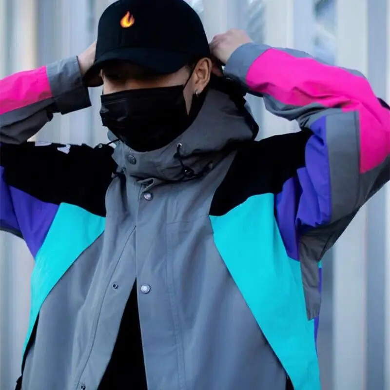 

Vuu Invincible Collaborative Outdoor Ретро Логотип Лоскутный Принт Mountain Series Jaet Мужская Подставка Длинная Свеча Молния ...