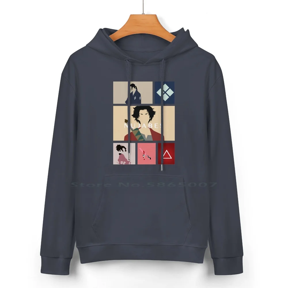 Champloo Pure Cotton Hoodie Sweater 24 Colors Champloo Mugen Jin Fuu Sabre Katana Fight Anime Manga Nujabes Watanabe Samourai