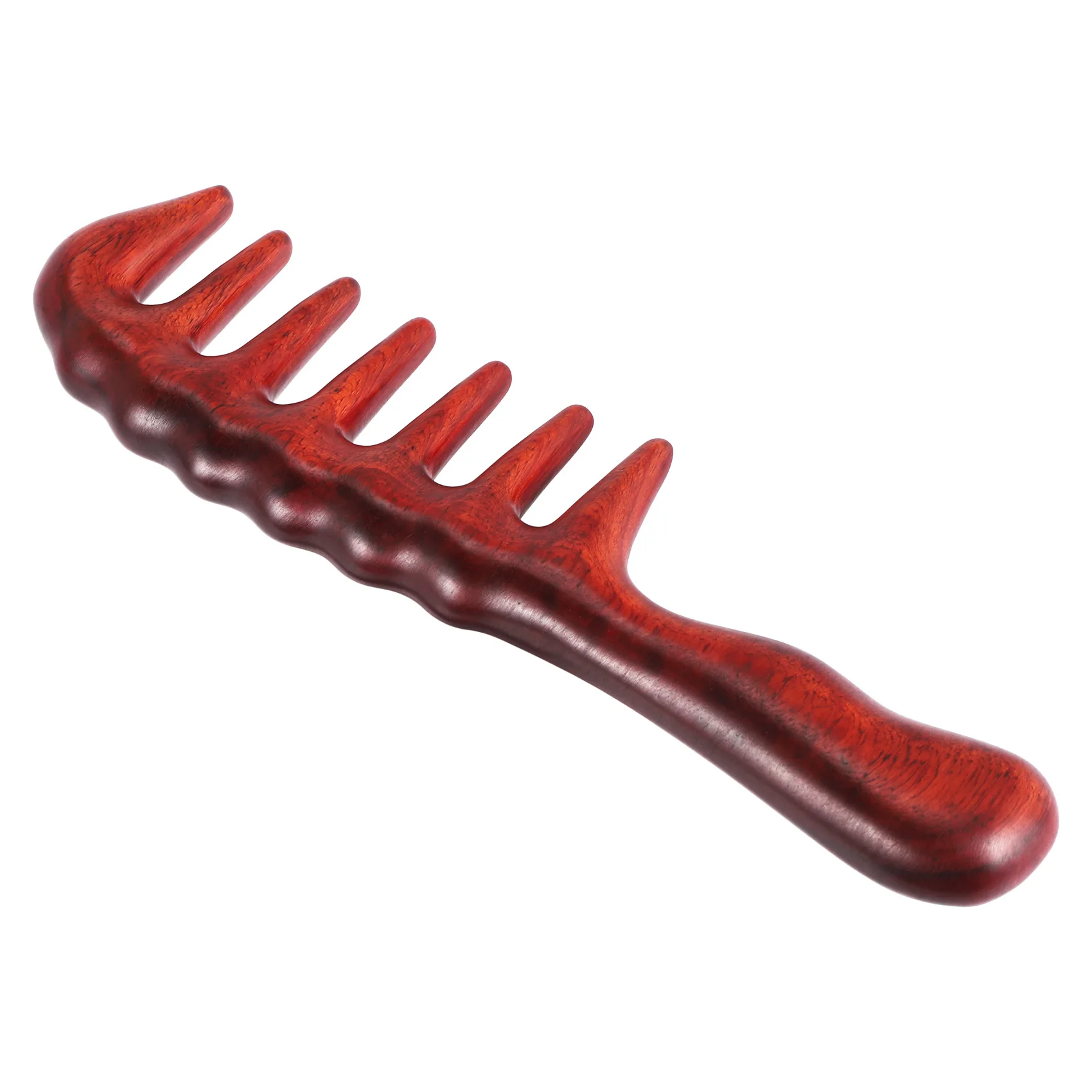 Hair Comb for Detangling - Wide Tooth Wood Comb for Curly Hair - No Static Natural Wooden Sandalwood Comb