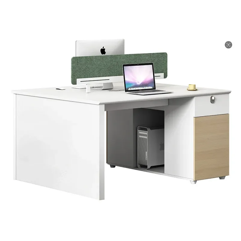 Office Desk 4 6 Person Workstation Staff Table with Screen Partition Finance Cubicle Combo