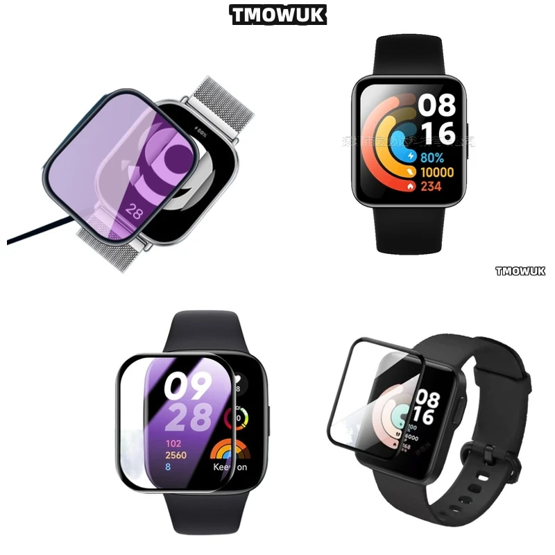 

For Xiaomi Redmi Watch 2 3 4 5 Lite Active, Easy Maintenance PMMA, Full Body Cover