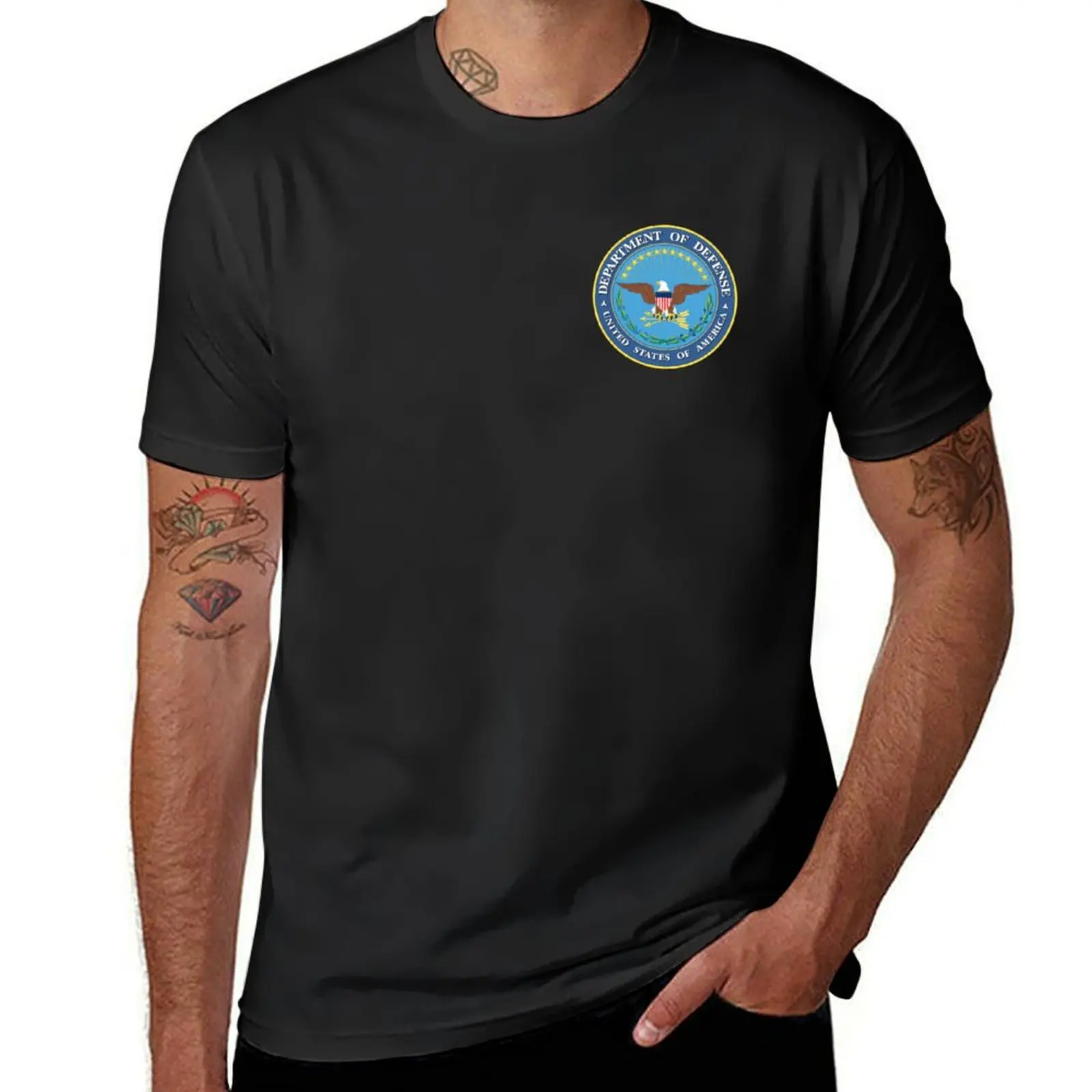 

DOD DEPARTMENT OF DEFENSE OF THE UNITED STATES T-Shirt blacks sports fans kawaii clothes black t-shirts for men