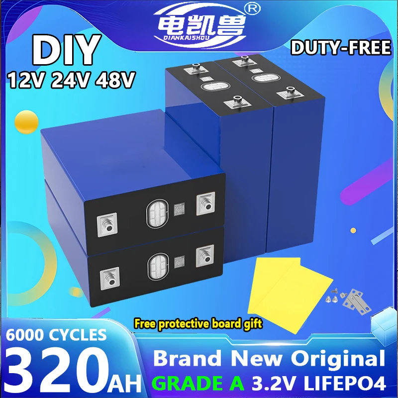 

Новинка, литий-железо-фосфатная аккумуляторная батарея 3,2 в, Ач, фосфатная ячейка, фосфатная аккумуляторная батарея для путешествий на солнечной батарее класса А, без налогов