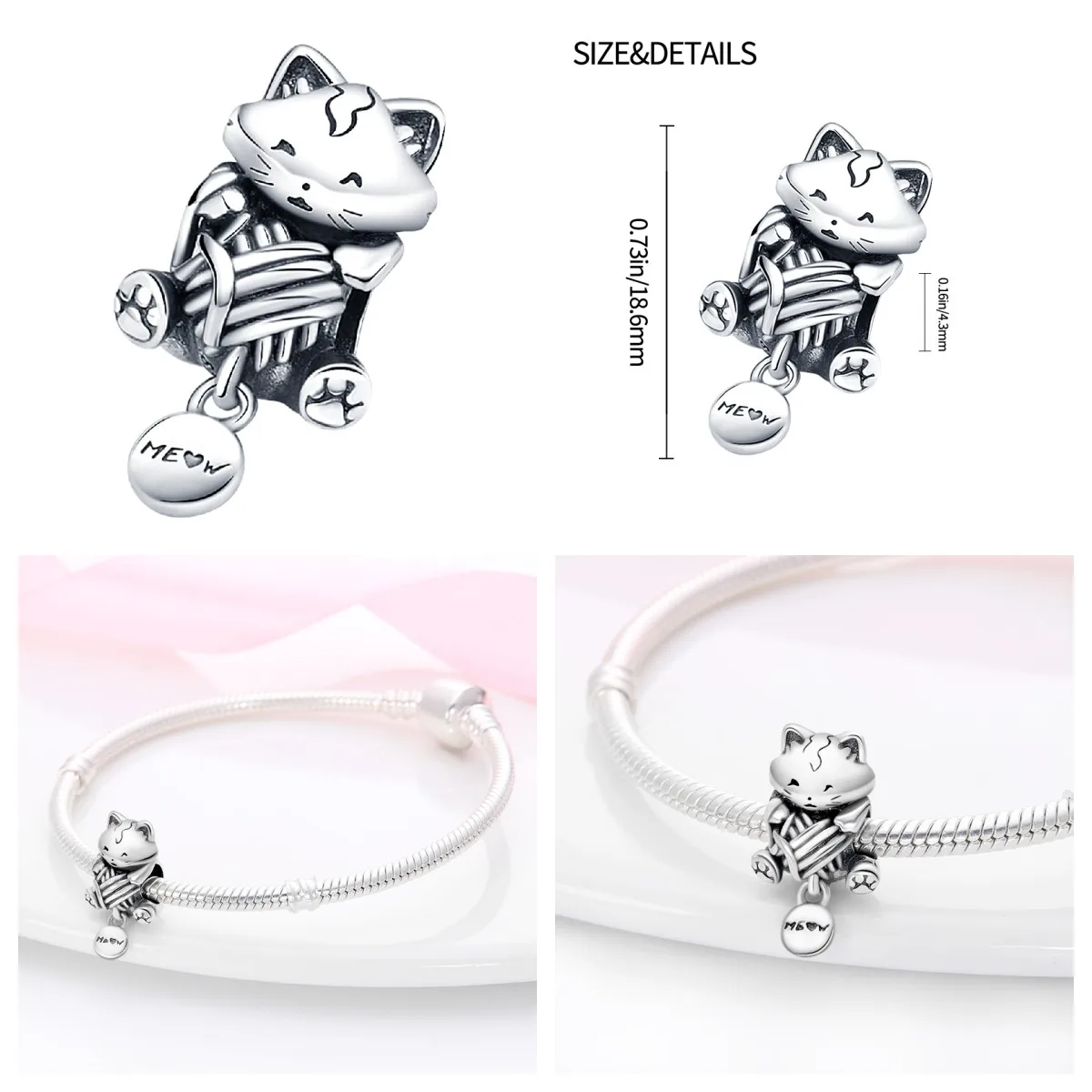 Fit Pan 925 Original Bracelet  Animal Series  Charm For Women Jewelry DIY Beads  New Items