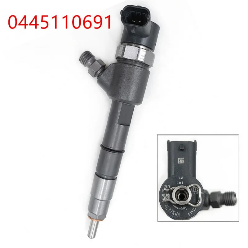 Made in China Diesel 0445110691 Common Rail Injector Suitable For Foton Isuzu 4JB1 4J28 Bosch Engine no code