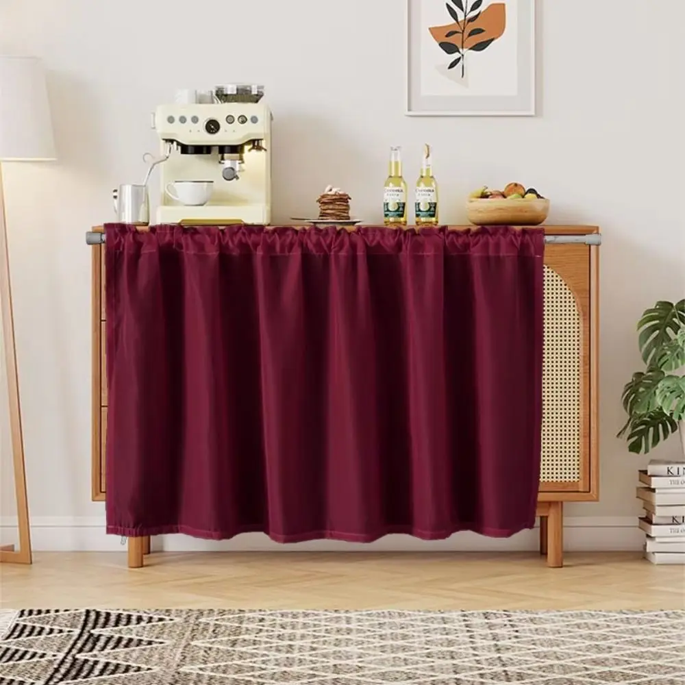 New Waterproof Chiffon Curtain Blockout Scratch-resistant Half Curtain Dustproof Thickened Partition Curtain Dining Table