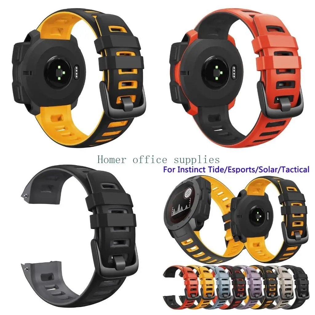 

K43B Силиконовая сторона watch-полоса Двухцветная часовая группа.