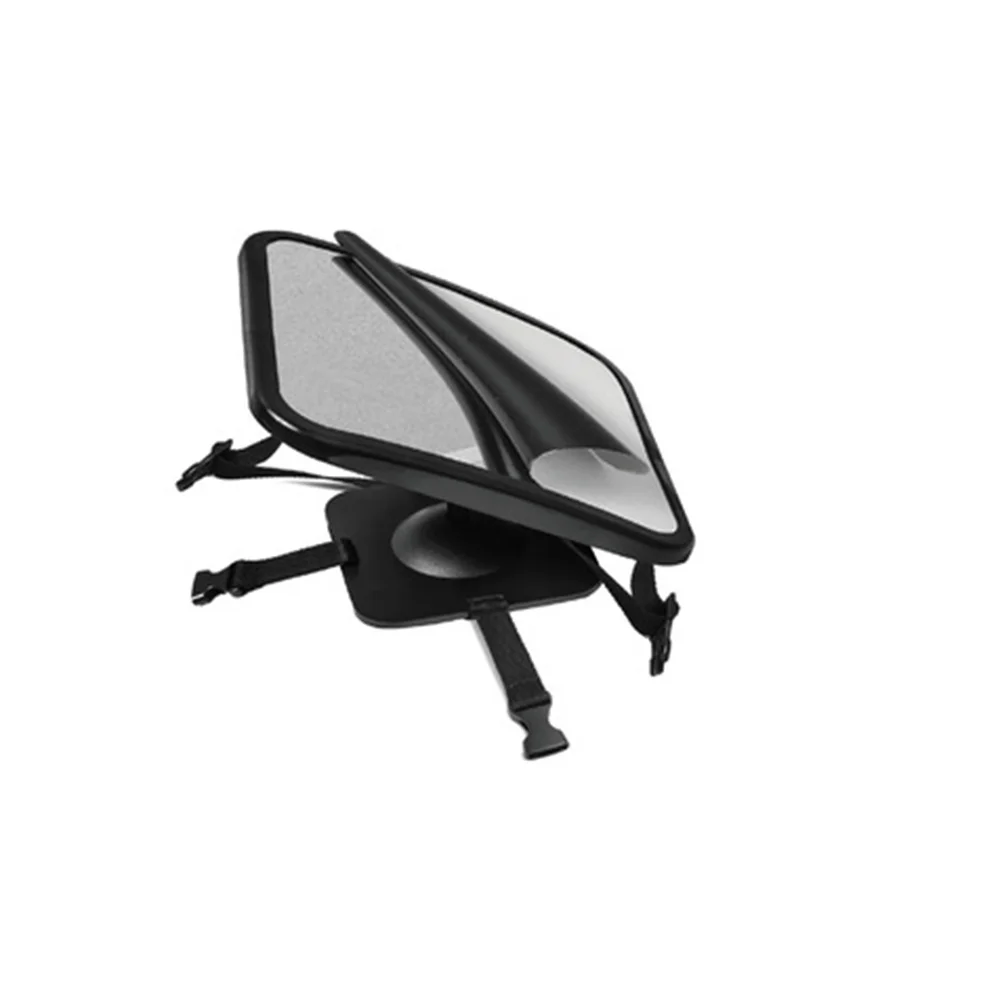 

Car Seat Mirror 360 Degree Adjustable Safety Rear View Mirror Durable Plastic Strap Installation Car Accessory